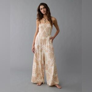 American Eagle Bella Strapless Jumpsuit Women S Spring Summer Beach Vacation